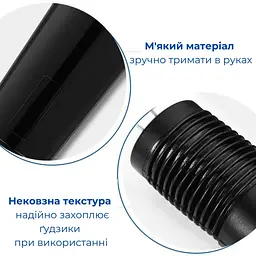 Гачок для застібання гудзиків з ергономічною ручкою, чорний, 19,5×3×2 см - мініатюра 3