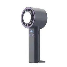 Портативний акумуляторний вентилятор XP-C01 з дисплеєм та регулюванням швидкості, 12 Вт, сіро-фіолетовий