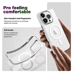 Чохол до мобільного телефона Armorstandart Unit MagSafe Apple iPhone 15 Pro Matte Clear Silver (ARM69349) - мініатюра 2