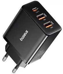 Мережевий зарядний пристрій Baseus Cube Fast Charger 2 USB+Type-C 30 W P10111402113-00 Black - мініатюра 2