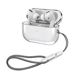 Чохол для навушників Apple AirPods Pro 2 2022, прозорий, Air, термополіуретан (TPU), протиударний, захист від подряпин, пилу і ударів, футляр з карабіном для кріплення, точні вирізи для доступу до роз"ємів, ArmorStandart (ARM82560) - мініатюра 2