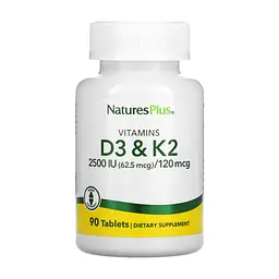Вітамін D3 та K2 Vit D3 K2 2500 IU 62.5/120 мкг- 90 таб
