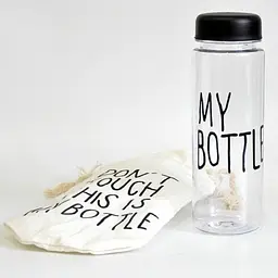 Пляшка для води напоїв My Bottle із чохлом 500 мл чорна - мініатюра 1