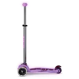 Самокат дитячий Micro Maxi Deluxe Glow LED 3-колісний сяйнисто-пурпуровий (MMD367) - мініатюра 4