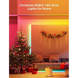 Світлодіодна стрічка Govee H100E LED Compatible extension of H61E1, 1.0m, RGBIC , WI-FI/Bluetooth, white (H100E0D1) - мініатюра 4