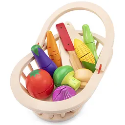 Ігровий набір New Classic Toys Кошик з овочами (10589) - мініатюра 2