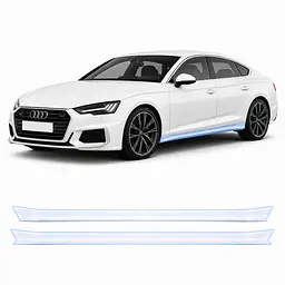 Антигравійна захисна бронеплівка за лекалами для Audi A5 F5 facelift 2020-2024 - нижня зона кузова