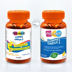 Ведмежуйки Pediakid Gommes Omega 3, 60 жувальних мармеладок - мініатюра 2