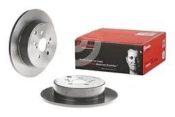 Диск гальмівний невентильований Toyota Avensis 03-09р Brembo (08.A335.11) - мініатюра 2