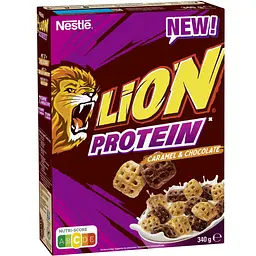 Готовий сухий сніданок Lion® Protein (Протеїн) з вітамінами та мінеральними речовинами 340 г