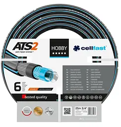 Шланг садовий HOBBY ATS 3/4' 25м 6 шарів до 30бар -20…+60°C Cellfast sad0001921