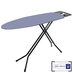 Дошка для прасування Casa Si Superstandard Basic Metallic 120x38 Black/Plain Silver (CS95150G409) - мініатюра 2