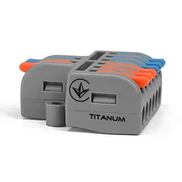 Клемник швидкого монтажу розгалужувальний 2/6п сірий PA (TF-KNR-26) TITANUM TITANUM (29082-000) - мініатюра 3