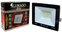 Прожектор LED 30Вт LUMANO IP65 6000K 2700Lm з радіатором STANDARDeco