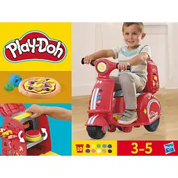 Набір для творчості з пластиліном Hasbro Play-Doh Pizza Delivery Scooter Playset (F8803) - мініатюра 5