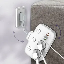 Мережевий фільтр ColorWay olorWay 2x220V/3xUSB-A/1xUSB-C (CW-CHE24PDW) - мініатюра 11