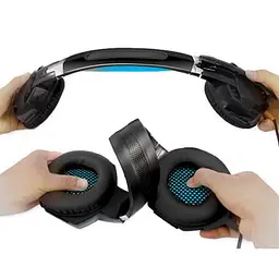 Гарнітура REAL-EL GDX-7500 Чорний/Синій - мініатюра 3