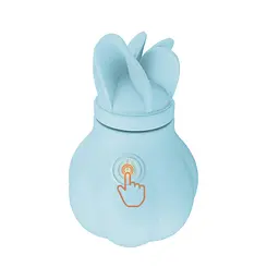 Вібратор Adrien Lastic Caress Blue з насадками для стимуляції ерогенних зон, які обертаються. - мініатюра 6