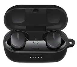 Чохол-накладка DK Silicone Candy Friendly з карабіном для Bose QuietComfort Earbuds (black) - мініатюра 2