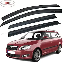 Дефлектори вікон вітровики HIC для Skoda Fabia 2007-2014 Універсал Оригінал (SK11)