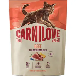 Сухий корм для стерилізованих котів Carnilove True Fresh Beef Sterilised яловичина 400 г