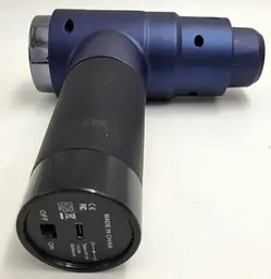 М'язовий ударний масажер з LED індикацією ручний акумуляторний перкусійний 6 насадок для м'язів тіла вібромасажер пістолет у кейсі FASCIAL GUN 8121 - мініатюра 4