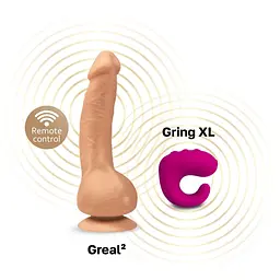 Вібратор Gvibe Greal Mini 18 см (тілесний) - мініатюра 14