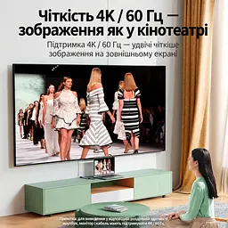 USB-C хаб UGREEN CM478 док-станція вихід HDMI до 4K 60 Гц 1 порт USB-A 3.0 та 2 порти USB-A 2.0 вхід живлення USB-C PD 3.0 до 100 Вт із наскрізним заряджанням для HDMI та заряджання потрібен порт комп’ютера USB-C з відеовиходом і прийманням живлення PD без встановлення драйверів для Windows/macOS/Linux для iPad з USB-C вбудований кабель в обплетенні довжина кабелю приблизно 20 см космічний сірий (35178) - мініатюра 5