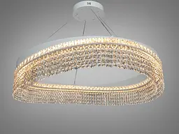 Світлодіодна люстра Diasha P7027/D800WH, кришталь, 100 W, 79 см, 15-25m2 - мініатюра 2