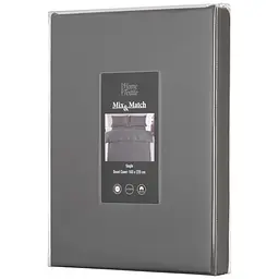 Підковдра Ardesto Mix&amp;Match Premium, 160х220см, 100% бавовна, сатин, сірий (ART1622DVY) - мініатюра 3
