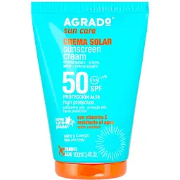 Крем для тіла Agrado Protector Solar Crema сонцезахисний SPF 50 у тубі 100 мл