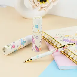 Ручка кулькова автоматична Axent Turnowsky Fairy Garden синя (AB1107-02-6-A-TR) - мініатюра 3
