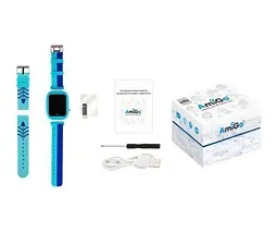 Дитячий годинник Amigo GO004 Splashproof Camera LED з сим картою блакитні - мініатюра 6
