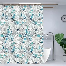 Шторка для ванної кімнати Eco Fabric Море 180*180 см (EF-1802-B) - мініатюра 3
