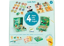 Настільна гра Djeco Набір ігор 4 в 1 Лудопарк (Ludo Park) (DJ01698) - мініатюра 2