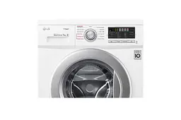 Пральна машина LG з фронтальним завантаженням F1296HDS1, 7кг, 1200, A+++, Пар, глибина 44см, Дисплей, Інвертор, Білий (F1296HDS1) - мініатюра 4
