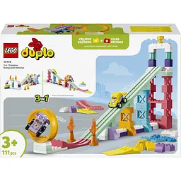 Конструктор LEGO Duplo 3 в 1 Цікаві гірки та трампліни з автомобілями (10478) - мініатюра 2
