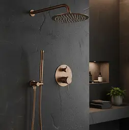 Душова система прихованого монтажу Rea Lungo Grip + Box brushed copper REA-P5651 - мініатюра 2