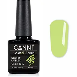 Гель-лак Canni Colorit 1010 жовто-салатовий 7.3 мл - мініатюра 2