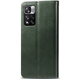Шкіряний чохол-книжка GETMAN Gallant (PU) для Xiaomi Redmi Note 11 Pro 4G/5G / 12 Pro 4G Зелений - мініатюра 2