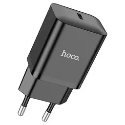 Мережевий зарядний пристрій Hoco N27 Innovative single port PD20W charger чорний - мініатюра 3