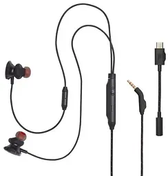 Навушники JBL Quantum 50C чорні (JBLQTUM50CBLK)