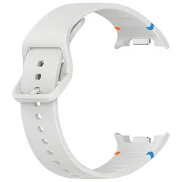 Силіконовий ремінець на смарт годинник Samsung Galaxy Watch 8 40mm/8 Classic 46mm/8 44mm, Silicone, light grey, зі зручною застібкою, на фітнес браслет, ArmorStandart (ARM86871) - мініатюра 3