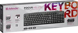 Клавіатура Defender Focus HB-470 UKR Black (45471) - мініатюра 2