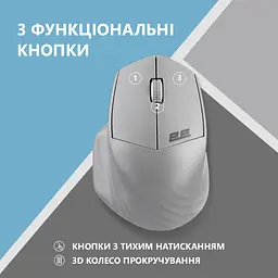 Комп'ютерна миша 2E MF280 Silent WL/BT сірий teh0014053 - мініатюра 9