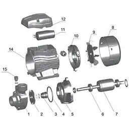 Поверхневий насос Volks pumpe QB60 NEW 0,37 кВт - мініатюра 6