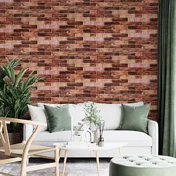 Панель стінова Sticker Wall 3D 700х770х3 мм Коричнева цегла SW-00001771 - мініатюра 5