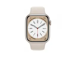 Смарт-годинник Apple Watch Series 8 GPS + Cellular 41mm Starlight Aluminum Case with Starlight S. Band S/M (MNUX3) - мініатюра 2
