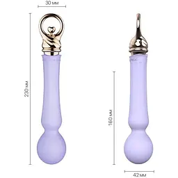 Вібромасажер із підігрівом Zalo Sweet Magic Confidence Wand Fantasy Violet - мініатюра 2