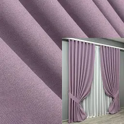 Комплект штор VR-Textil Ashen Night блэкаут 2 шт 150x290 см сиреневый (1844ш)